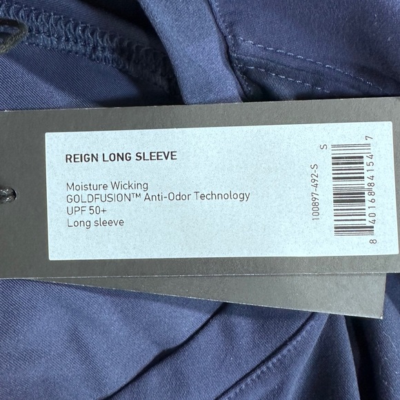 Rhône Reign Long Sleeve Top in Blue Camo NWT [P15] - Picture 7 of 9